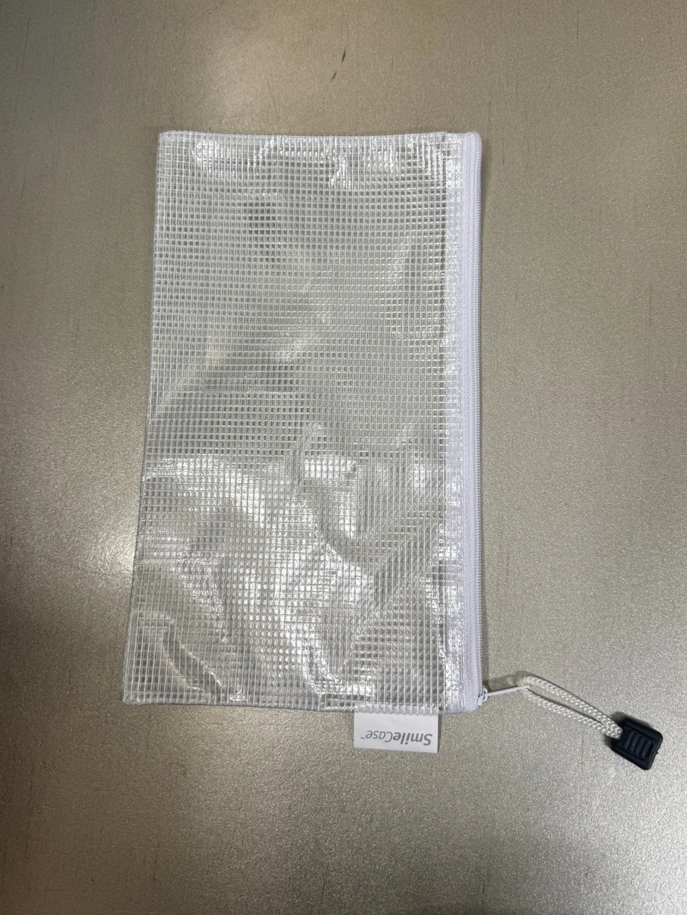 Quantum Labs SmileCase Clear Mesh Zipper Pouch Travel Organizer Case